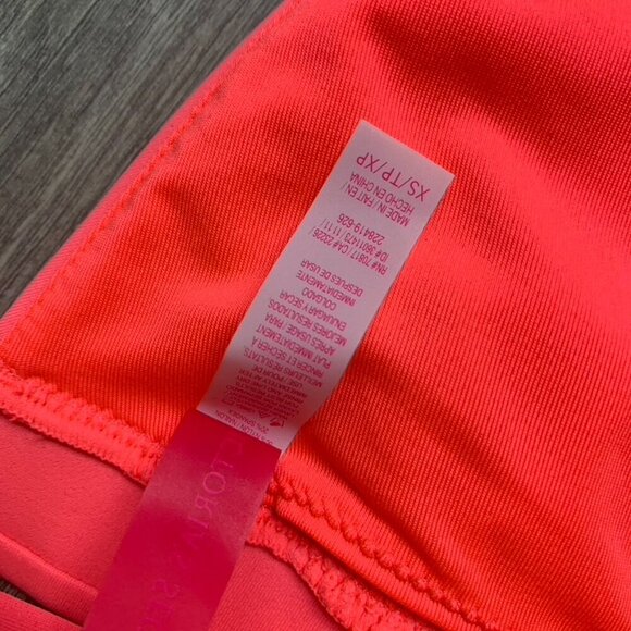 Victoria's Secret Triangle Bikini Top Halter tie Coral Pink Y2k 2000s Size XS - Picture 9 of 13